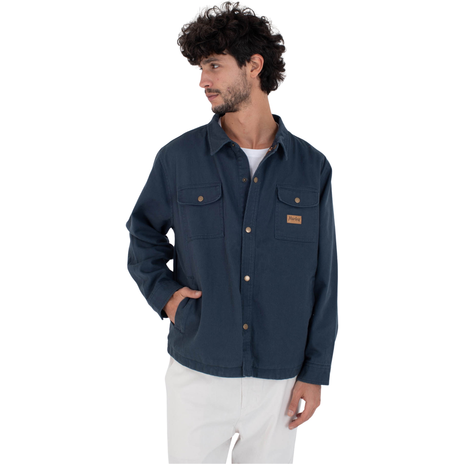 2026 Hurley Mens Trade Jacket HFA25MMJK04034 - Iron Ore